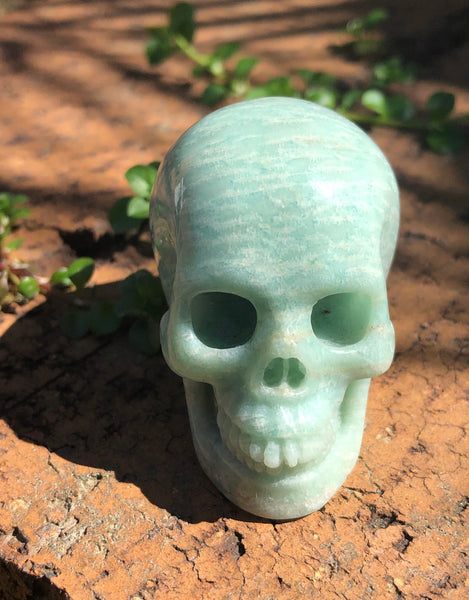 Amazonite Skull - Willow Tree Soul Gifts - 1