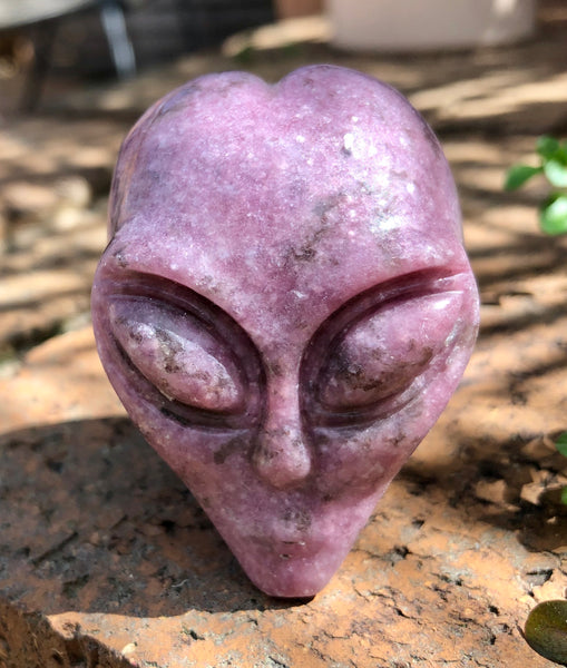 Lepidolite Star Being / Alien Head - Willow Tree Soul Gifts - 1 