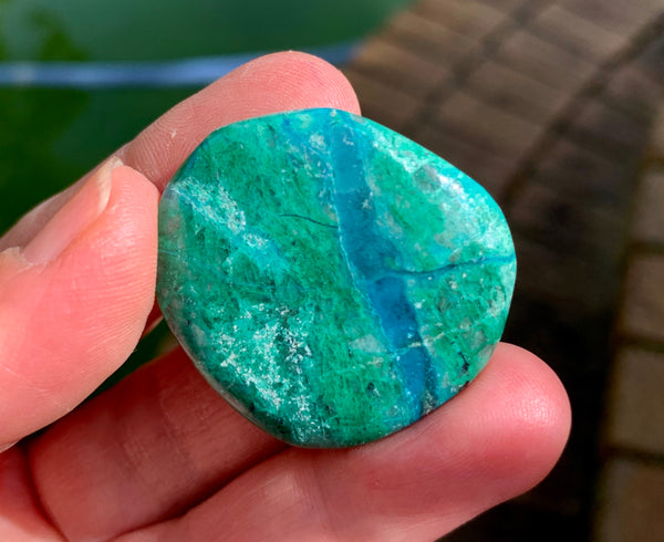 Chrysocolla Palm Stone - Willow Tree Soul Gifts - 2