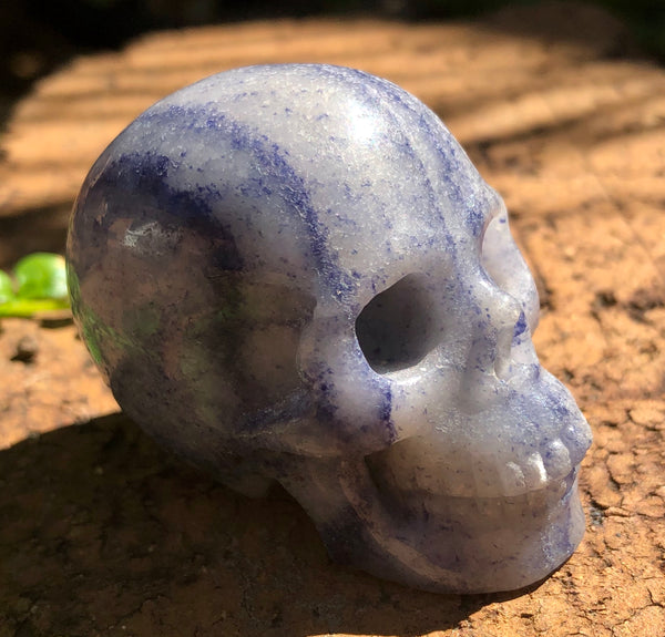 Blue Aventurine Skull - Willow Tree Soul Gifts - 3
