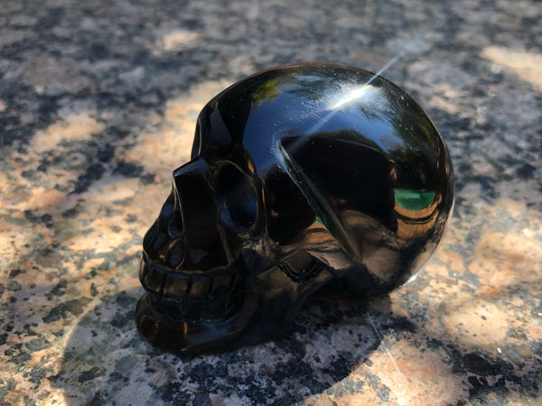 Black Obsidian Skull - Willow Tree Soul Gifts - 3