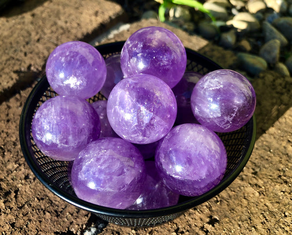 Amethyst Mini Spheres - Willow Tree Soul Gifts - 3