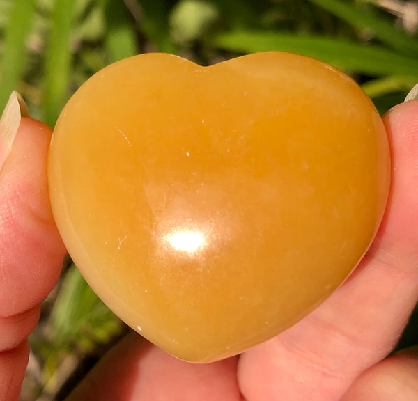 Orange Calcite Puffy Heart - Willow Tree Soul Gifts - 2