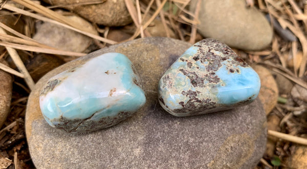 Larimar Tumble Stones - Willow Tree Soul Gifts 