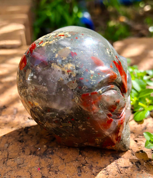 Bloodstone (Setonite) with Pyrite Starbeing - Willow Tree Soul Gifts  - 5