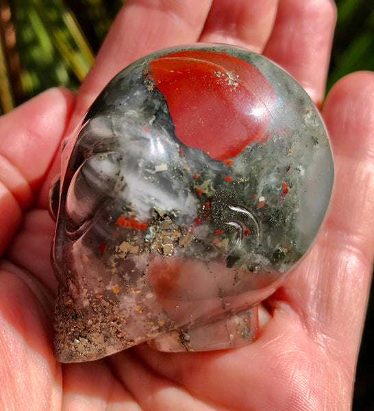 Bloodstone (Setonite) with Pyrite Starbeing - Willow Tree Soul Gifts  - 8