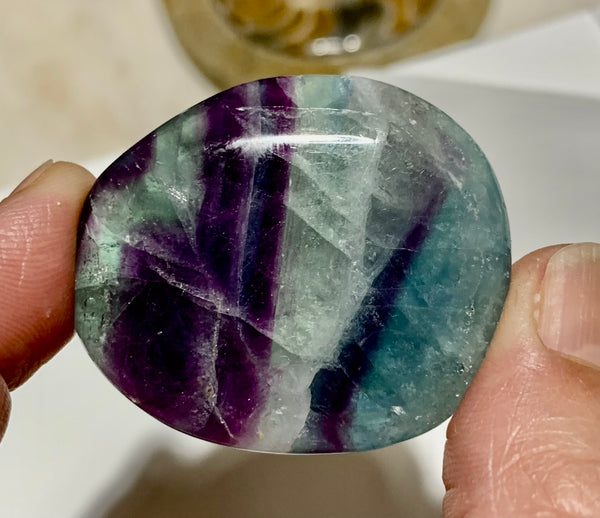 Fluorite Palm Stone
