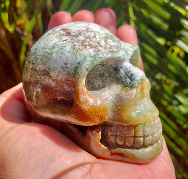 Tree Agate Skull - Willow Tree Soul Gifts - 8
