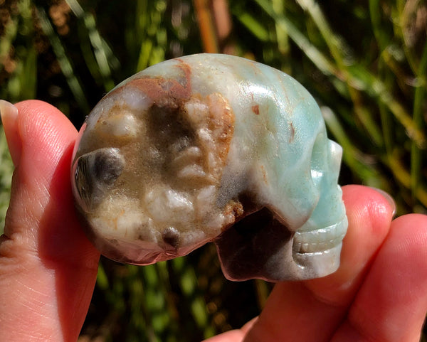 Amazonite Skull - Willow Tree Soul Gifts - 4