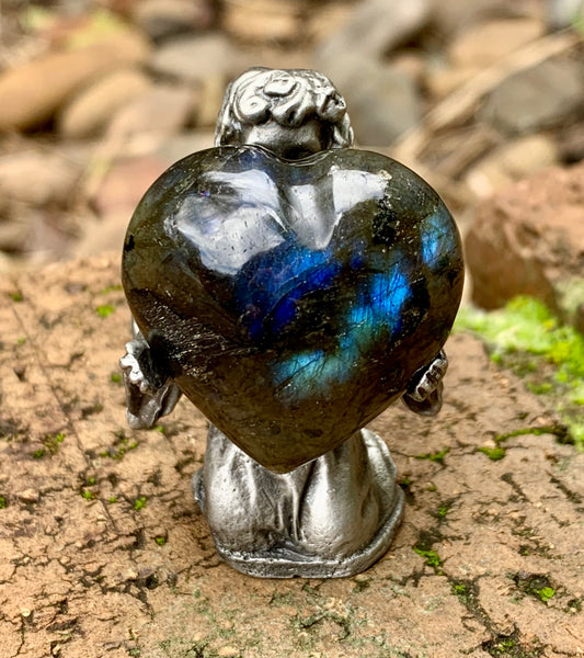 Labradorite Heart - Willow Tree Soul Gifts - 1