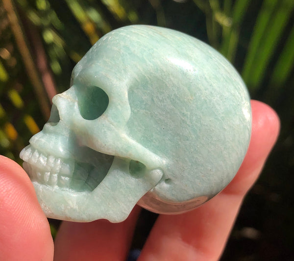 Amazonite Skull - Willow Tree Soul Gifts - 4