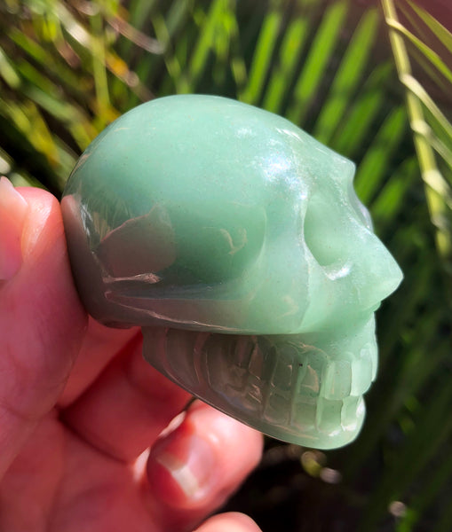 Green Aventurine Skull - Willow Tree Soul Gifts - 6