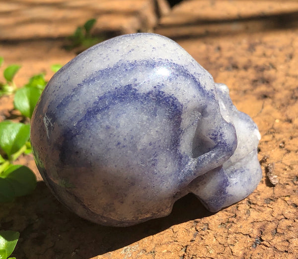 Blue Aventurine Skull - Willow Tree Soul Gifts - 5