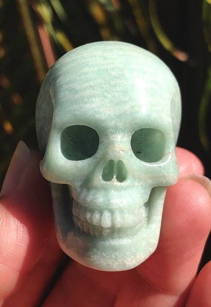 Amazonite Skull - Willow Tree Soul Gifts - 10
