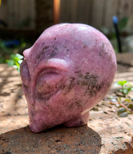 Lepidolite Star Being / Alien Head - Willow Tree Soul Gifts -  4