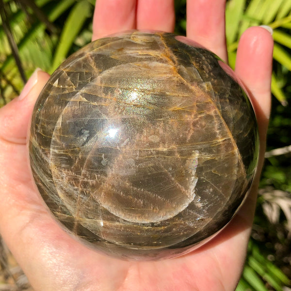 Black Moonstone Sphere - Willow Tree Soul Gifts - 4