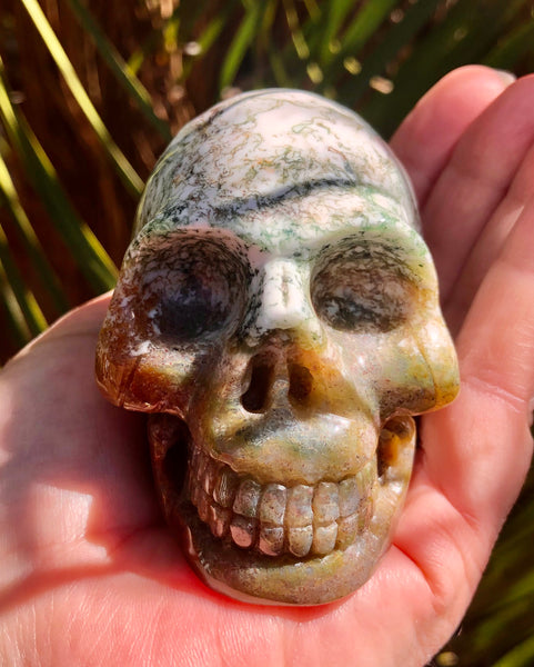 Tree Agate Skull - Willow Tree Soul Gifts - 7