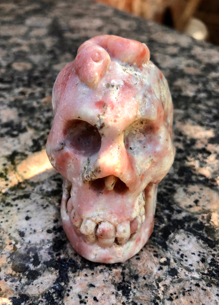 Pink Marble with Snake Skull - Willow Tree Soul Gifts - 1