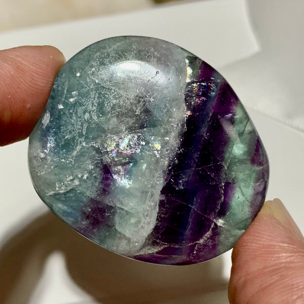 Fluorite Palm Stone - Willow Tree Soul Gifts - 2