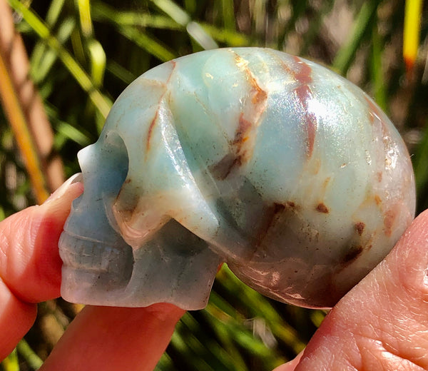 Amazonite Skull - Willow Tree Soul Gifts - 5