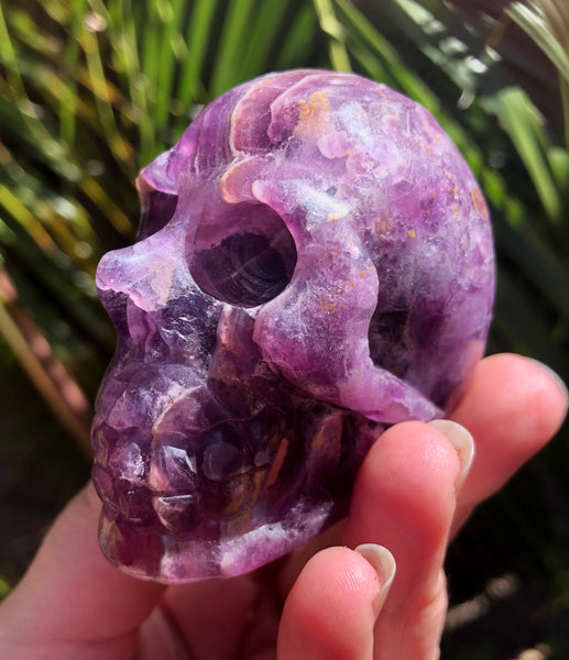 Purple Fluorite Skull - Willow Tree Soul Gifts - 10