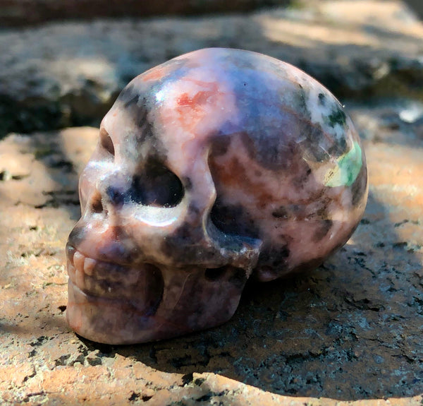 Rhodonite Skull - Willow Tree Soul Gifts - 2