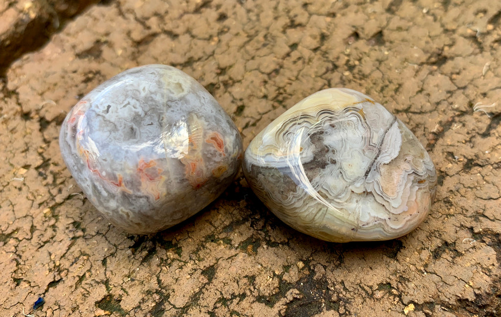Crazy lace agate tumble stones - Willow Tree Soul Gifts - 1
