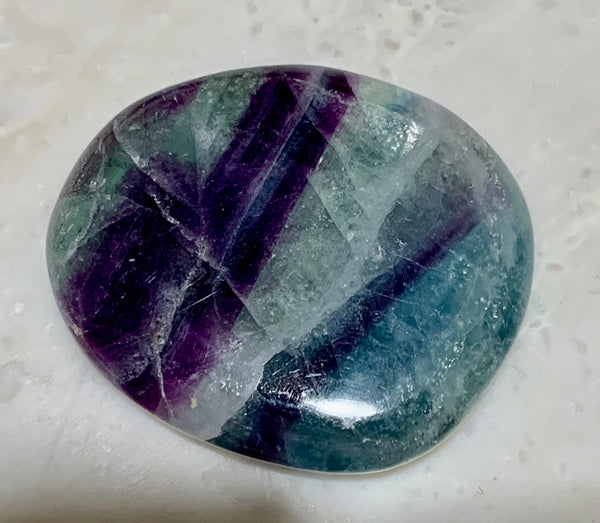 Fluorite Palm Stone - Willow Tree Soul Gifts - 5