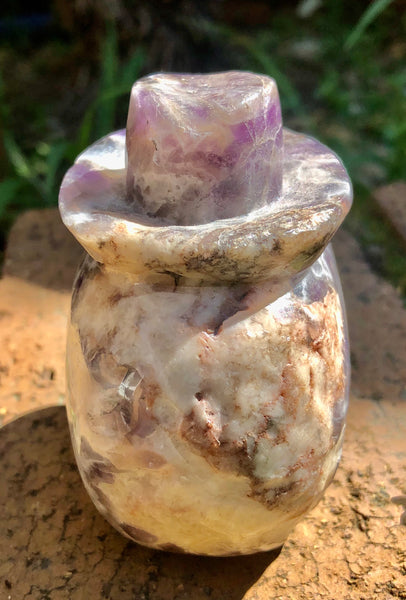 Chevron Amethyst Skull