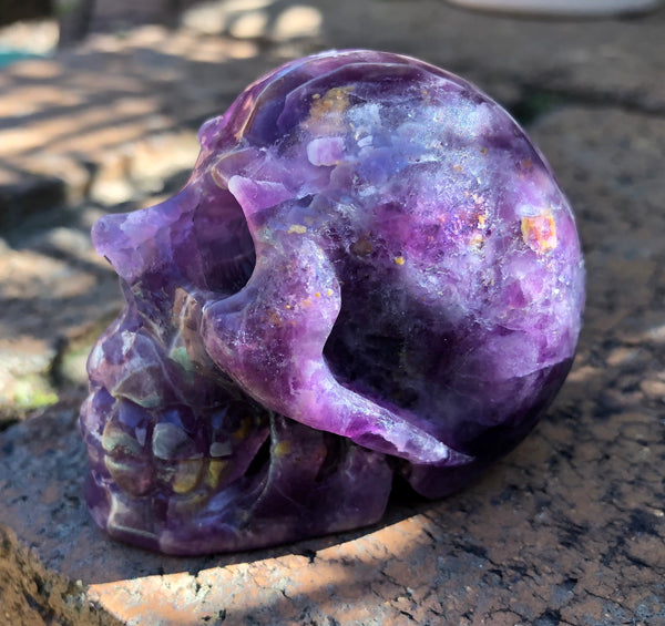 Purple Fluorite Skull - Willow Tree Soul Gifts - 2