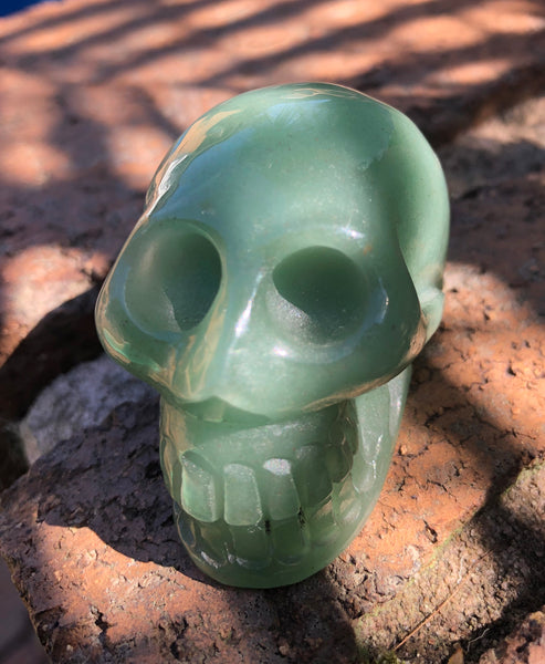 Green Aventurine Skull - Willow Tree Soul Gifts - 1