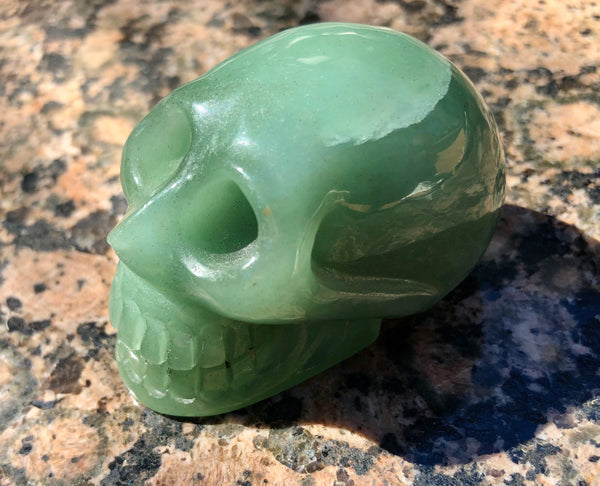 Green Aventurine Skull - Willow Tree Soul Gifts - 3
