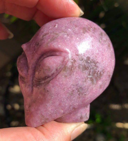 Lepidolite Star Being / Alien Head - Willow Tree Soul Gifts - 9