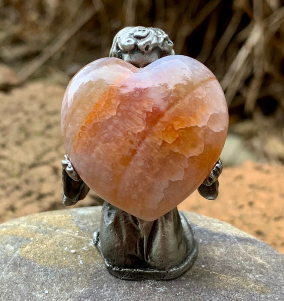 Fire Agate Heart - Willow Tree Soul Gifts - 2