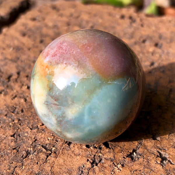 Indian Agate Sphere - Willow Tree Soul Gifts - 3