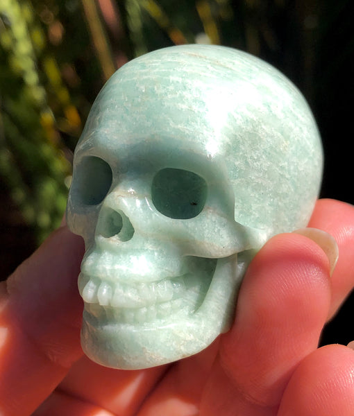 Amazonite Skull - Willow Tree Soul Gifts - 7