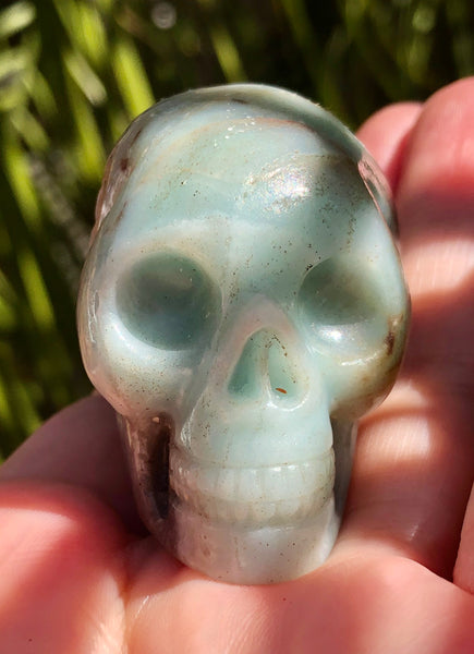 Amazonite Skull - Willow Tree Soul Gifts - 6