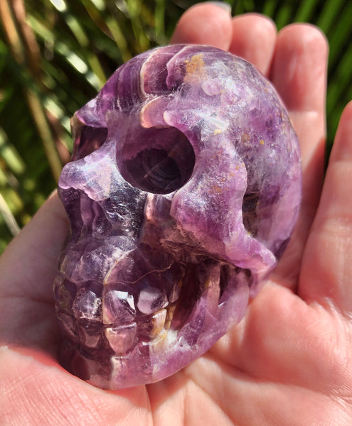 Purple Fluorite Skull - Willow Tree Soul Gifts - 9