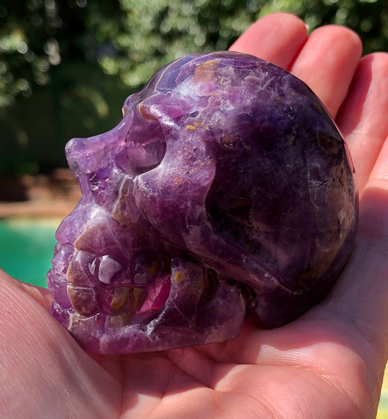 Purple Fluorite Skull - Willow Tree Soul Gifts - 5