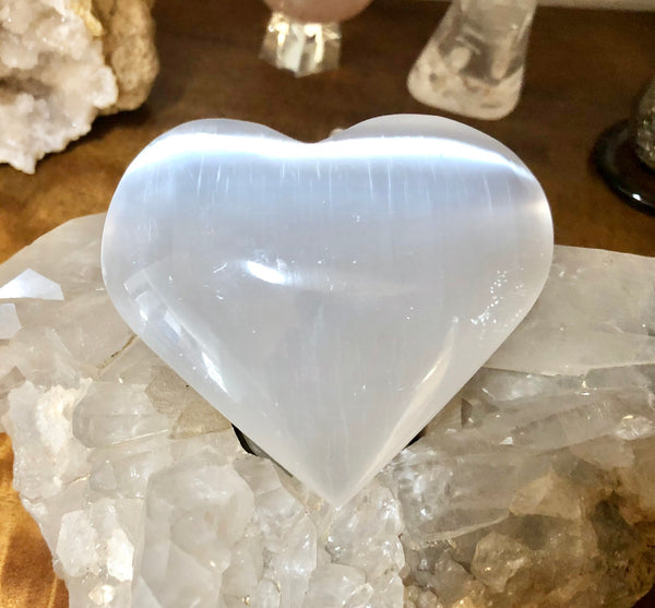 Selenite Heart - Willow Tree Soul Gifts 