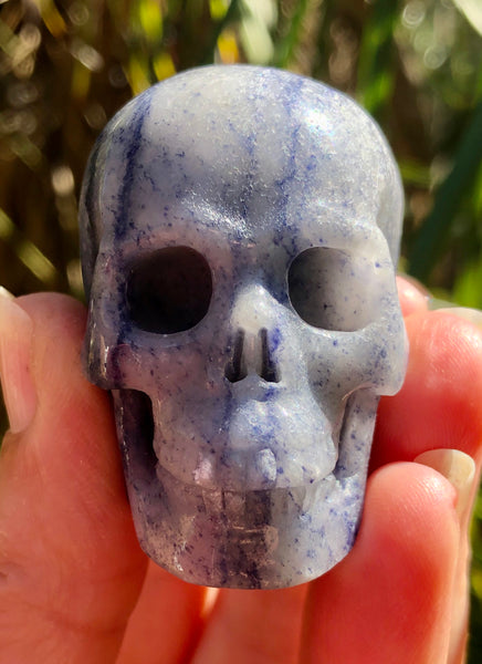 Blue Aventurine Skull - Willow Tree Soul Gifts - 6