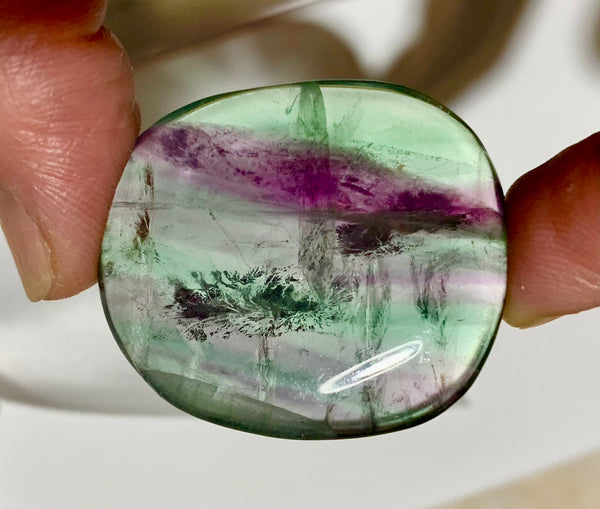 Fluorite Palm Stone - Willow Tree Soul Gifts - 5