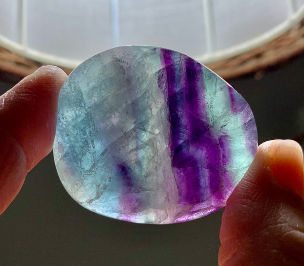 Fluorite Palm Stone - Willow Tree Soul Gifts - 4