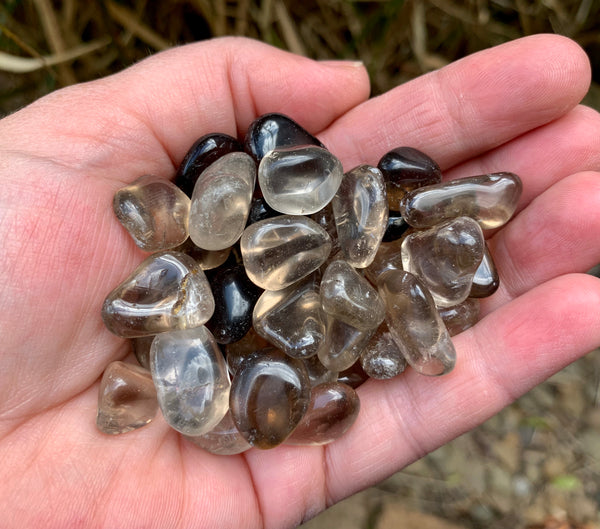 Smokey Quartz Mini Tumble Stones - Willow Tree Soul Gifts- 2