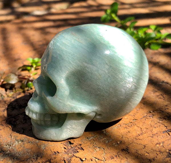Amazonite Skull - Willow Tree Soul Gifts - 3