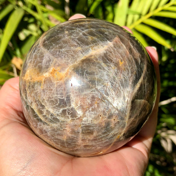 Black Moonstone Sphere - Willow Tree Soul Gifts - 5