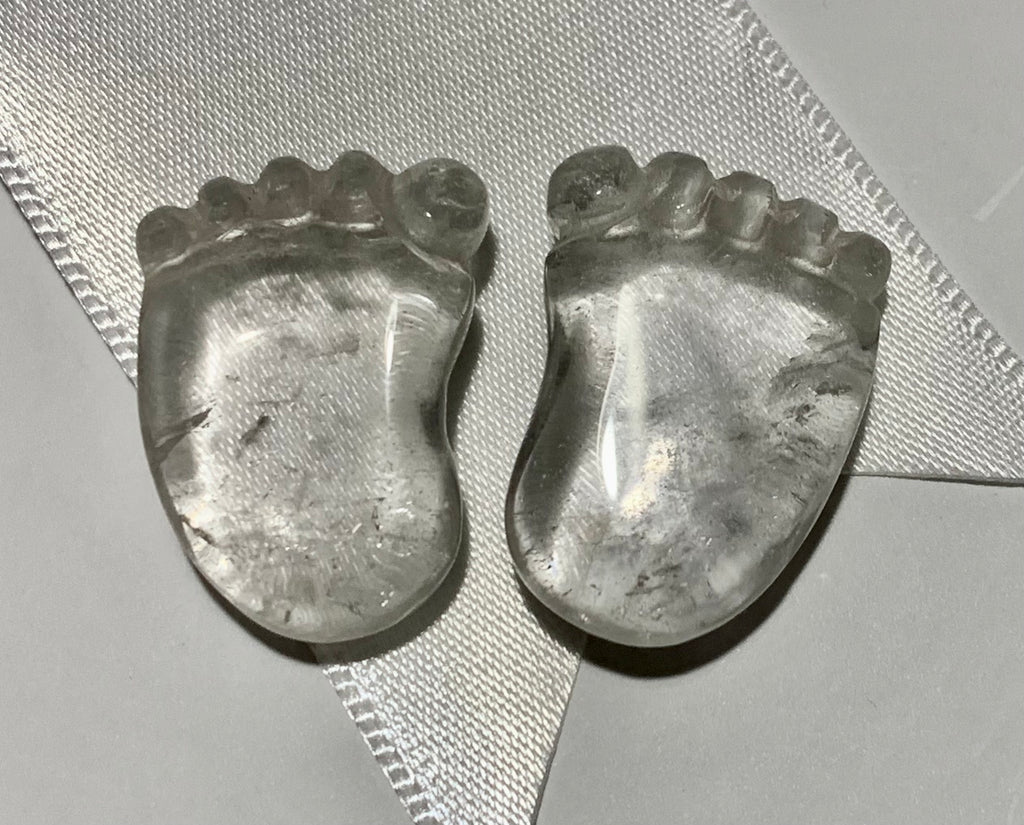 Clear Quartz Fairy Feet - Willow Tree Soul Gifts - 1