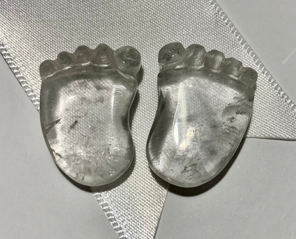 Clear Quartz Fairy Feet - Willow Tree Soul Gifts - 1